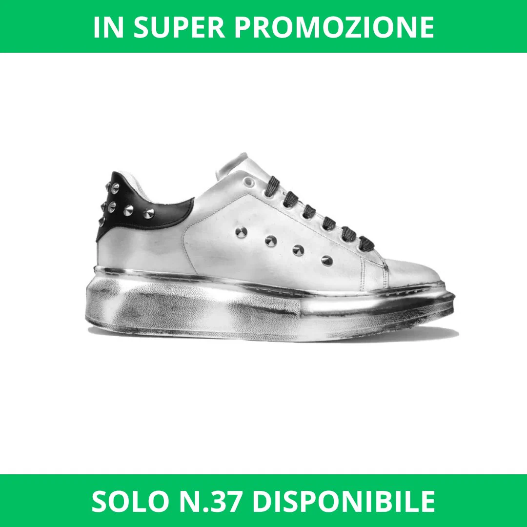 Sneakers borchiata effetto sporcata - FLAG STORE - immagine 2
