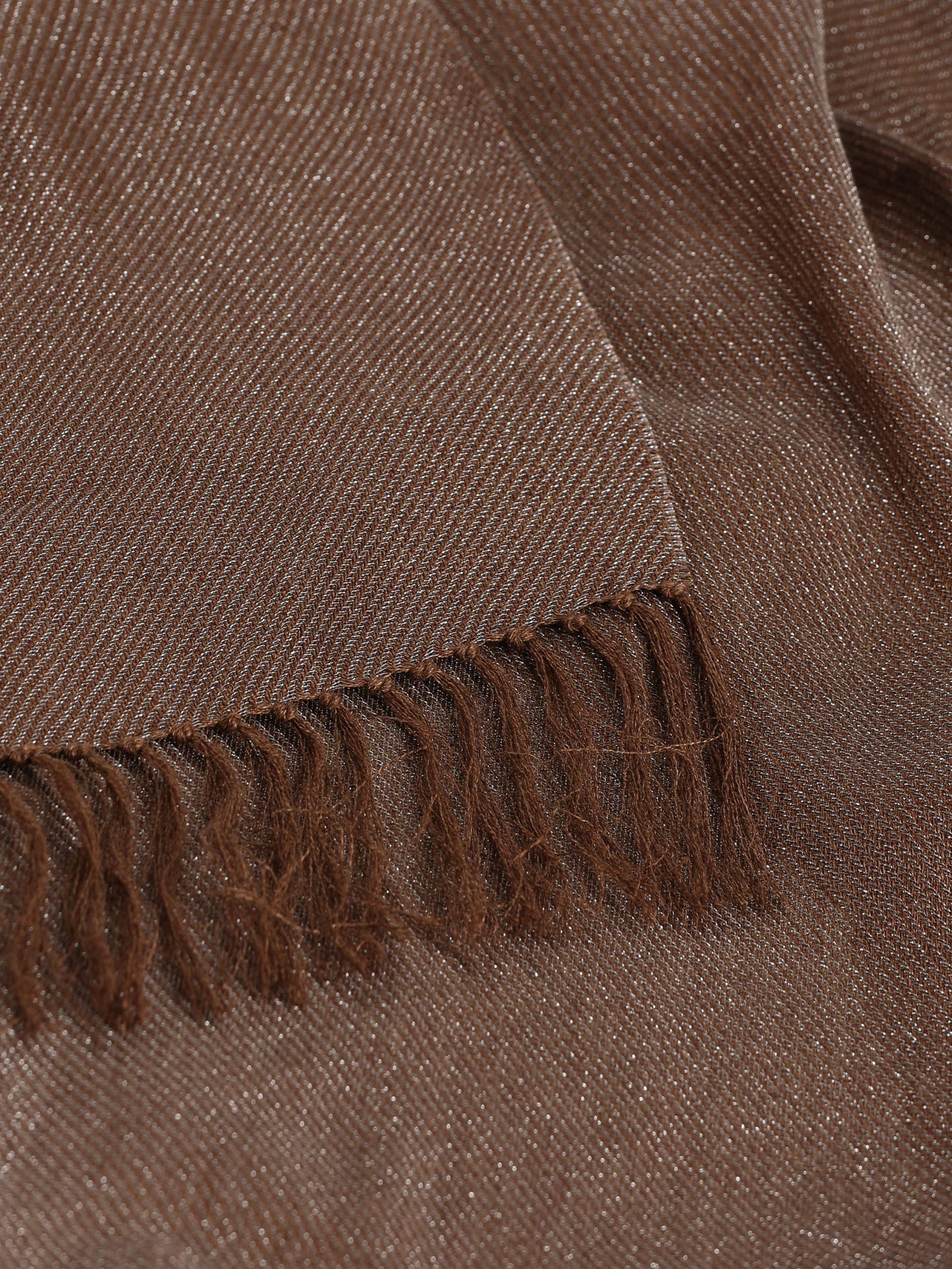 BRUNELLO CUCINELLI Poncho In Cover Di Lino Sparkling - immagine 4