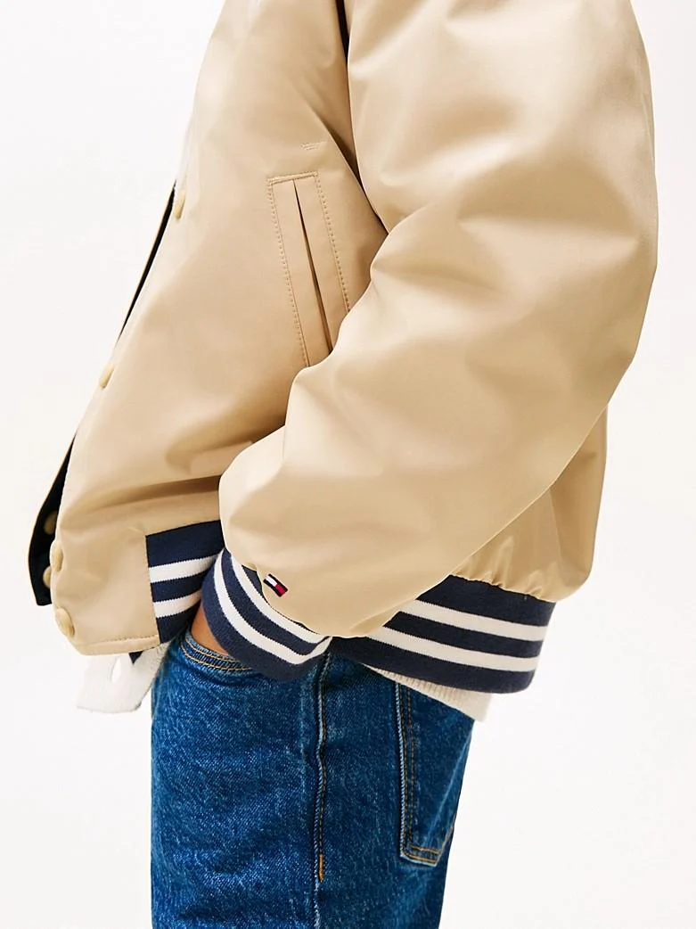 Bomber relaxed fit reversibile con logo - immagine 6