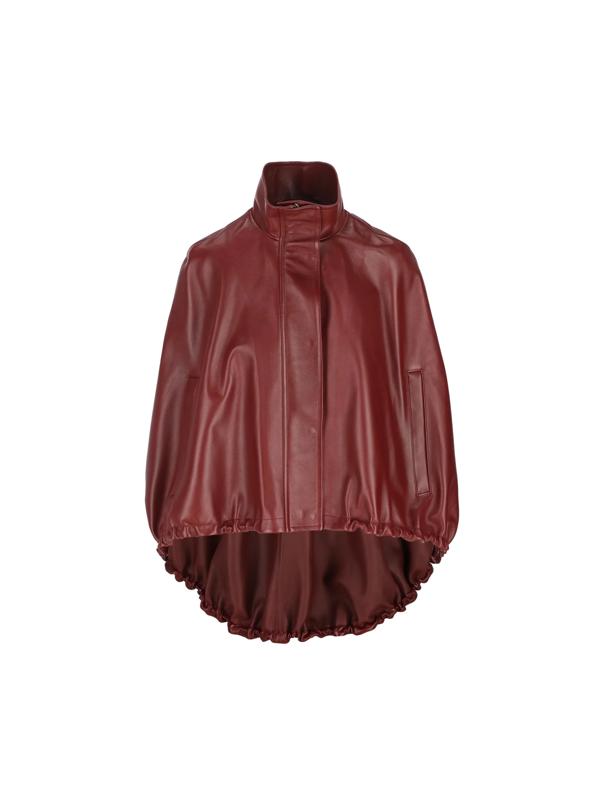 BALENCIAGA Mantella Corta In Pelle Di Agnello - immagine 2