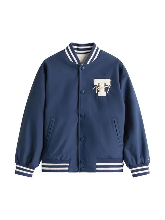 Bomber relaxed fit reversibile con logo - immagine 2