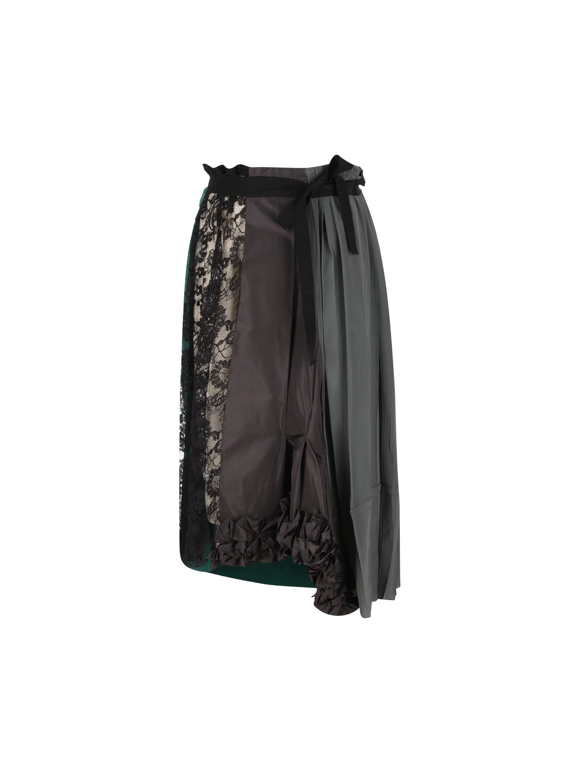 PRADA Gonna Patchwork In Taffetà - immagine 2