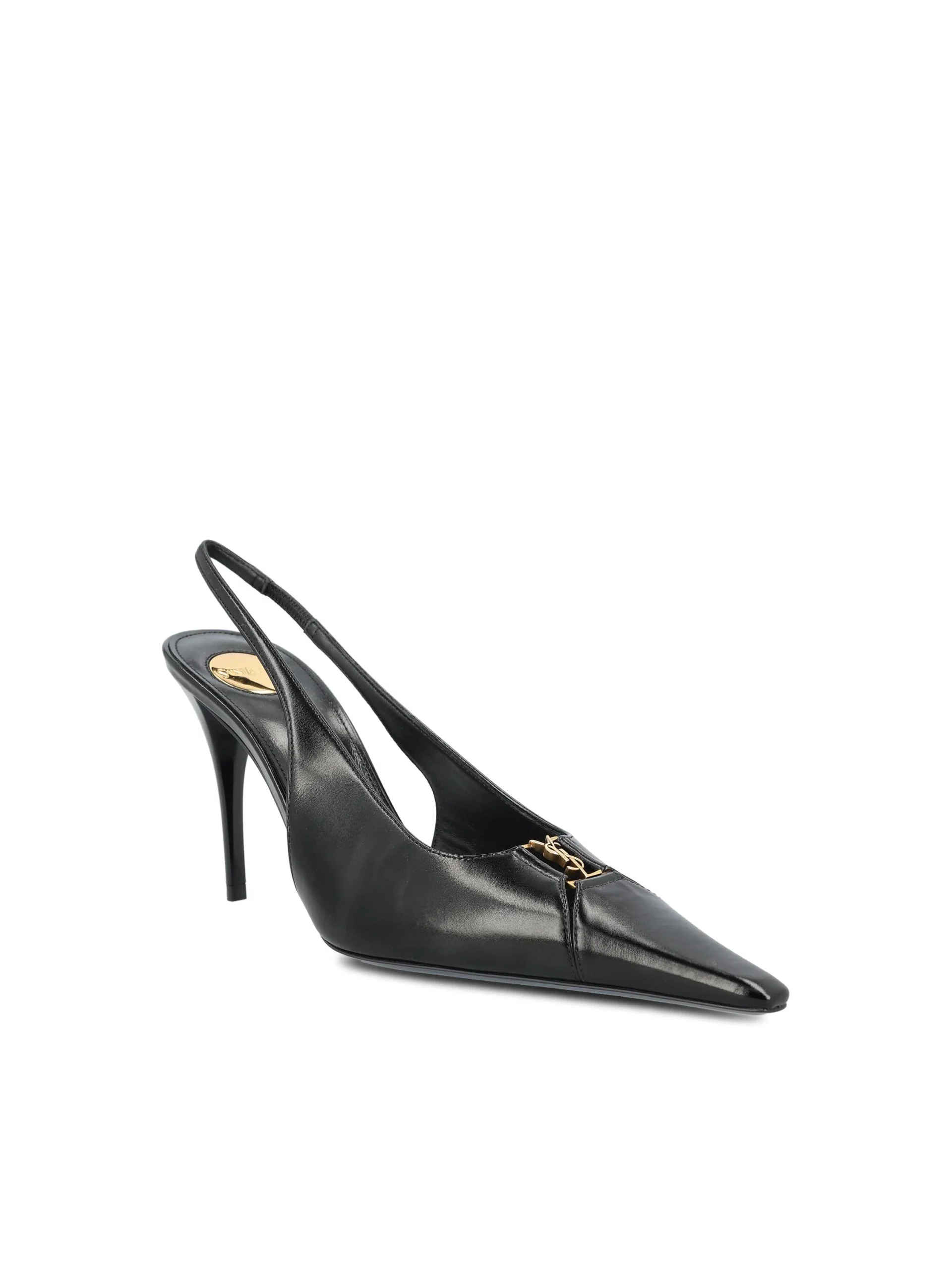 SAINT LAURENT Décolleté Babylone Breteuil In Pelle - immagine 3
