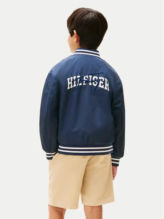 Bomber relaxed fit reversibile con logo - immagine 4