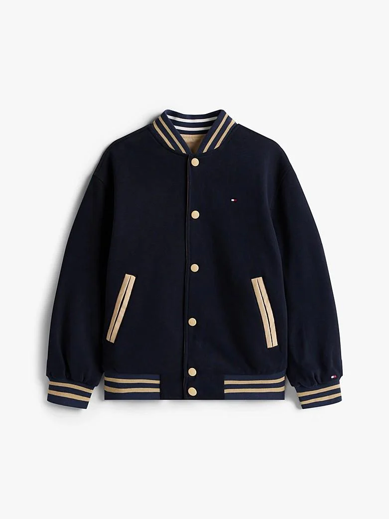 Bomber relaxed fit reversibile con logo - immagine 2