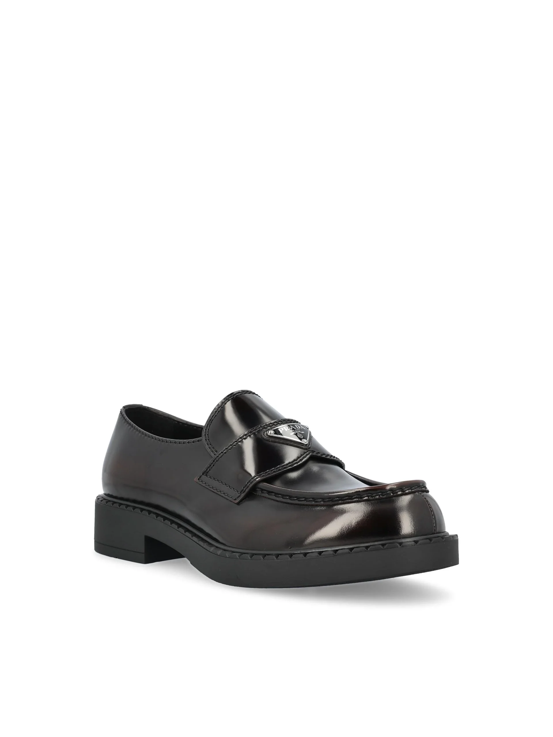 PRADA Mocassini Chocolate In Pelle - immagine 3