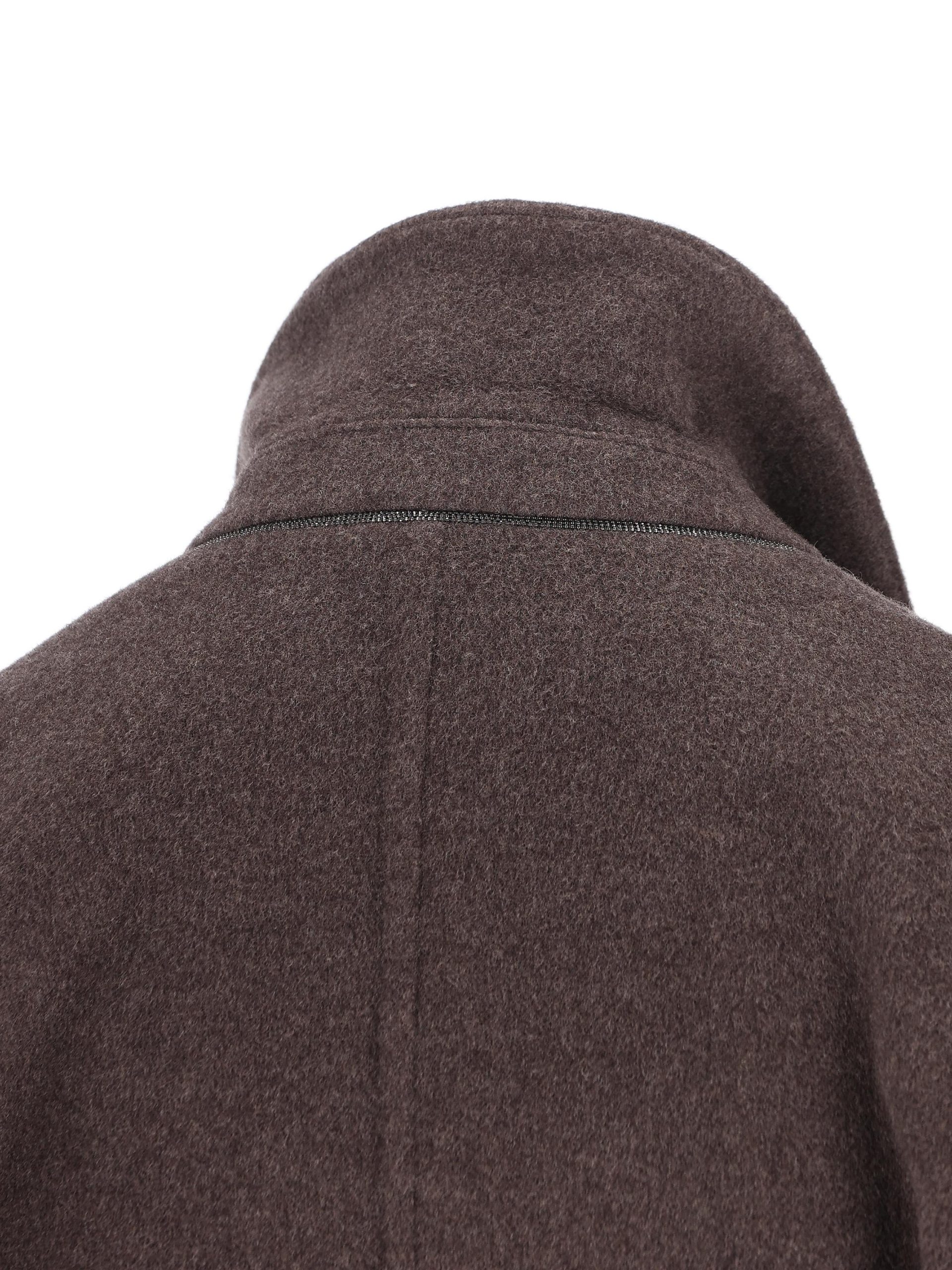BRUNELLO CUCINELLI Cappotto Double In Panno Di Lana Vergine - immagine 5