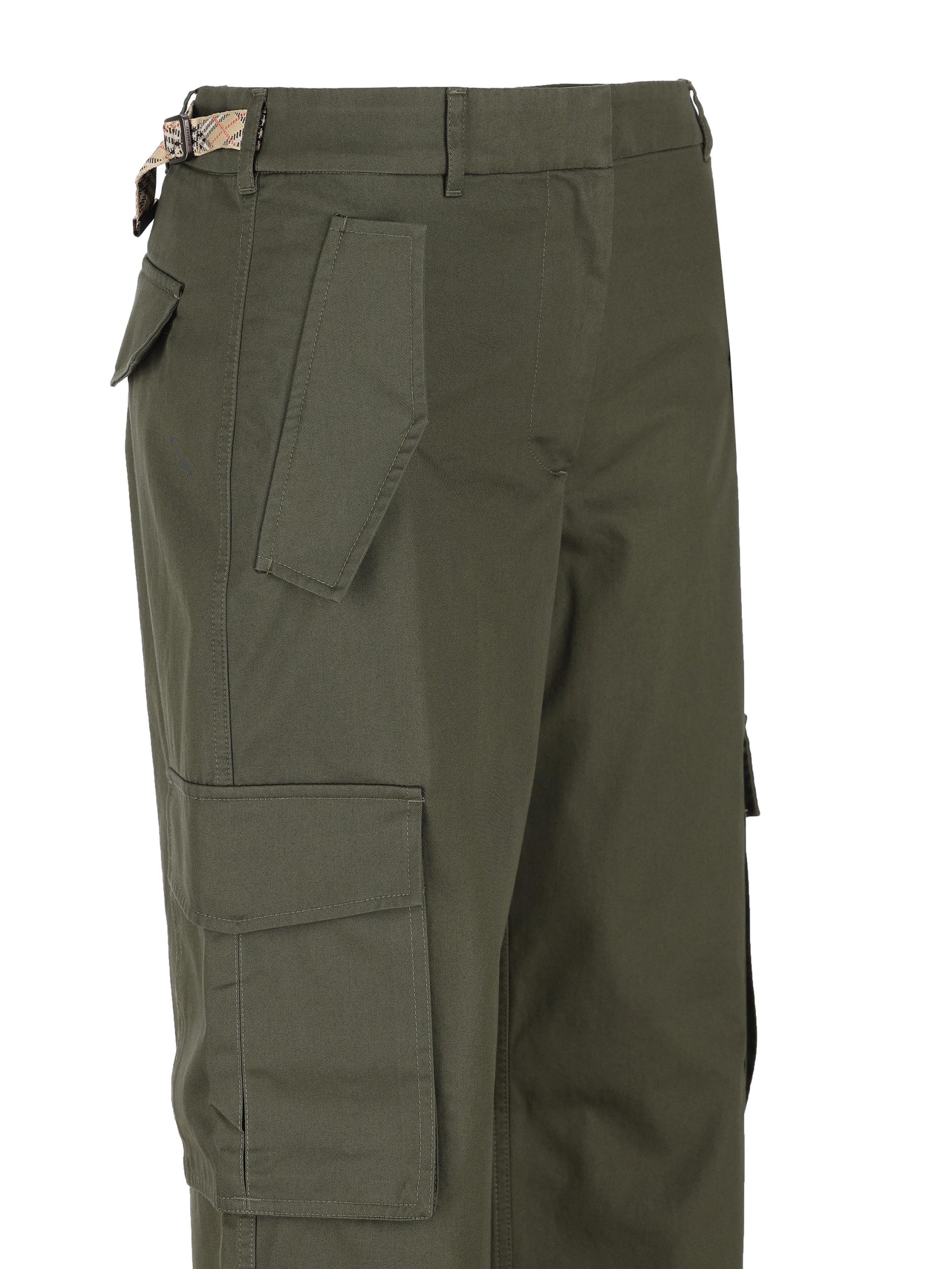 BURBERRY Pantaloni Cargo In Gabardine - immagine 5