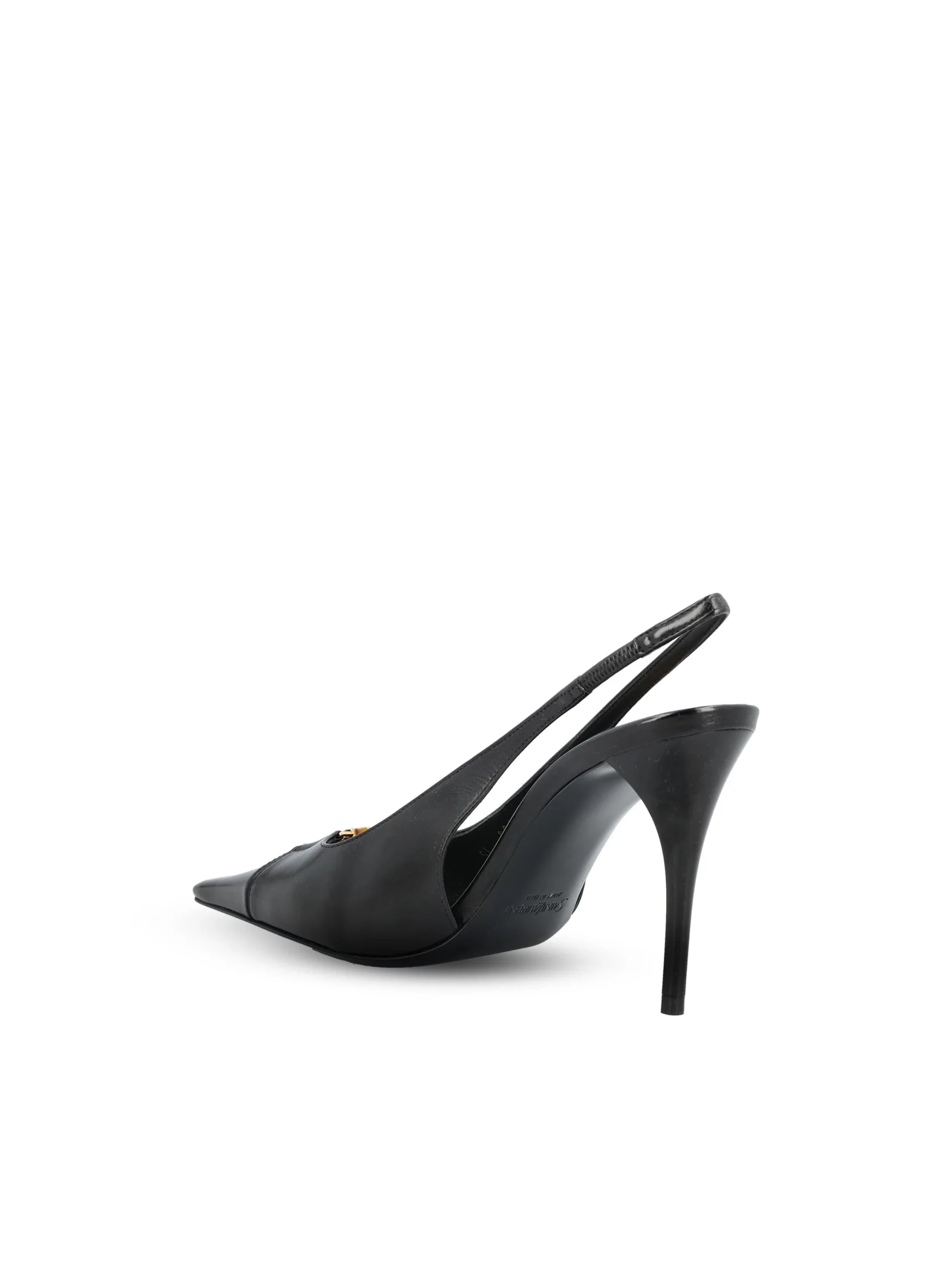 SAINT LAURENT Décolleté Babylone Breteuil In Pelle - immagine 4
