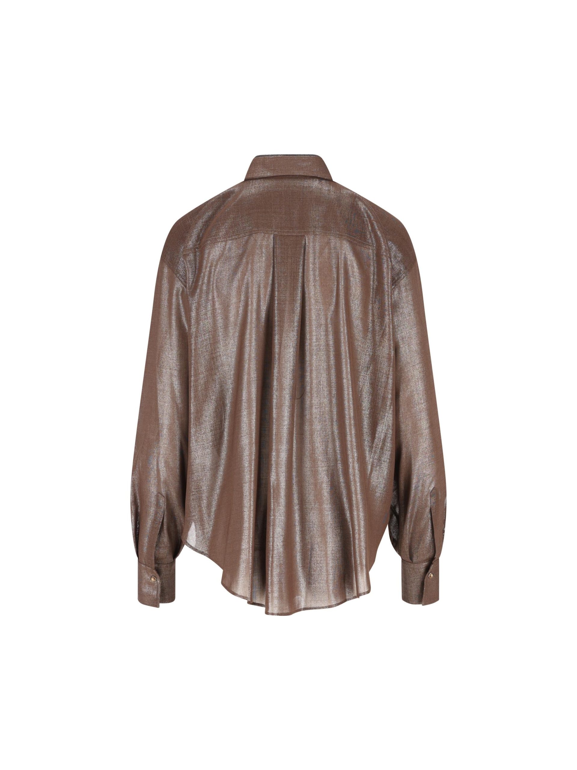 BRUNELLO CUCINELLI Camicia Brunello In Lana - immagine 3