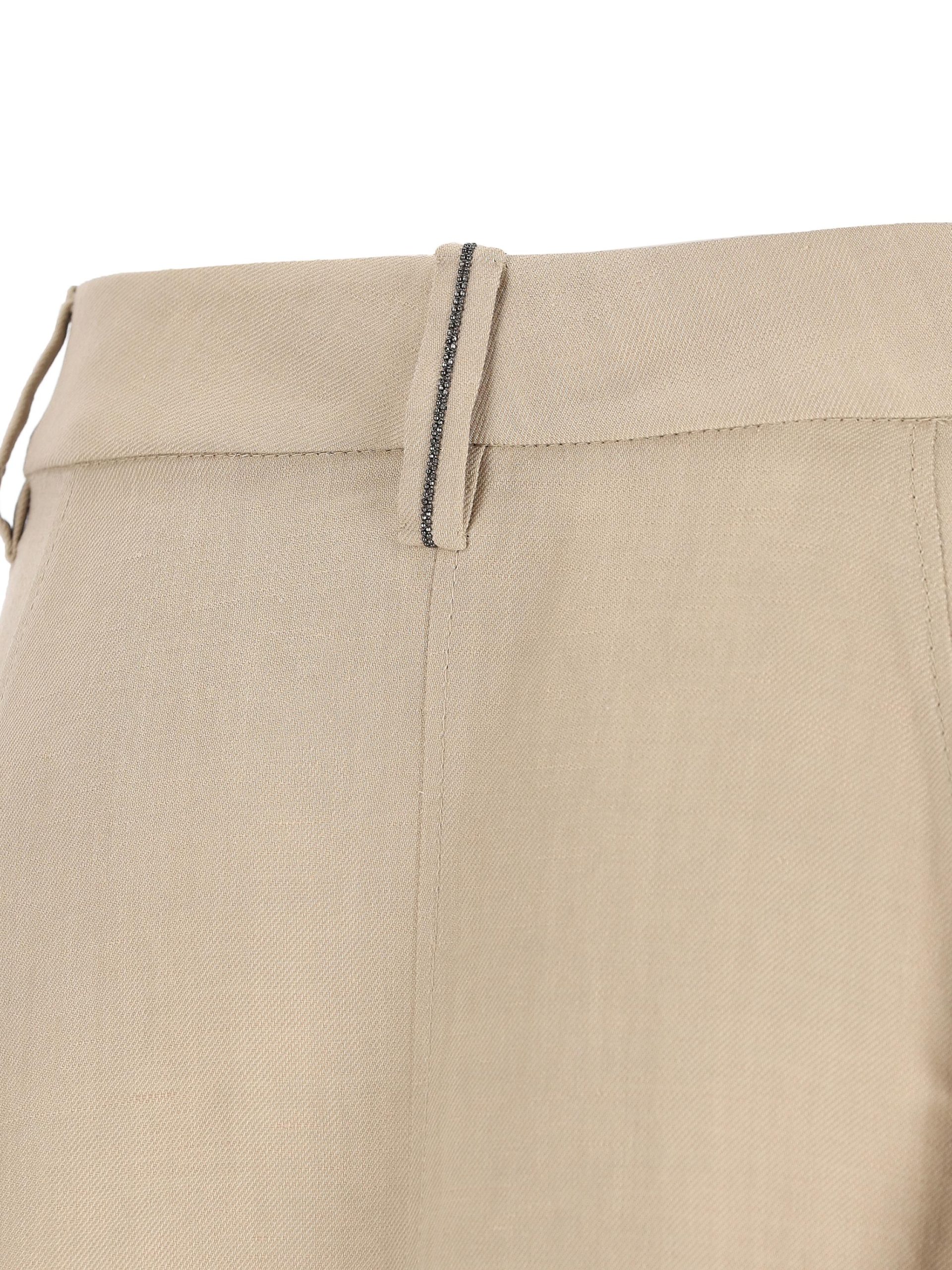 BRUNELLO CUCINELLI Gonna Sartorial In Twill Fluid - immagine 4