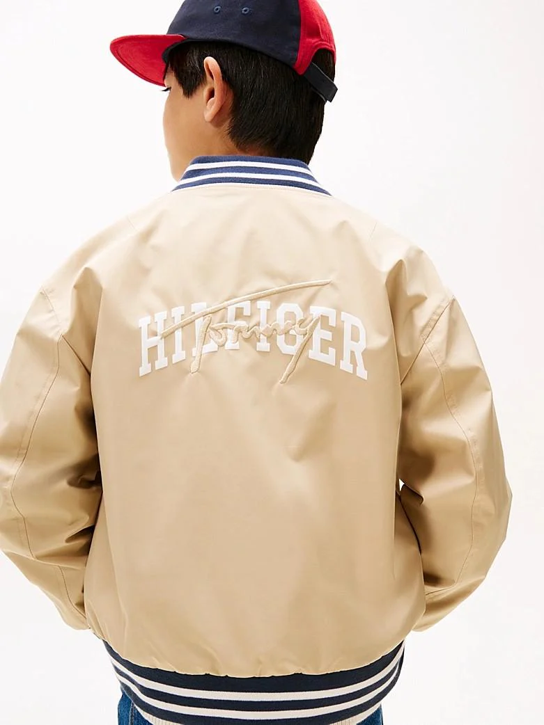 Bomber relaxed fit reversibile con logo - immagine 8