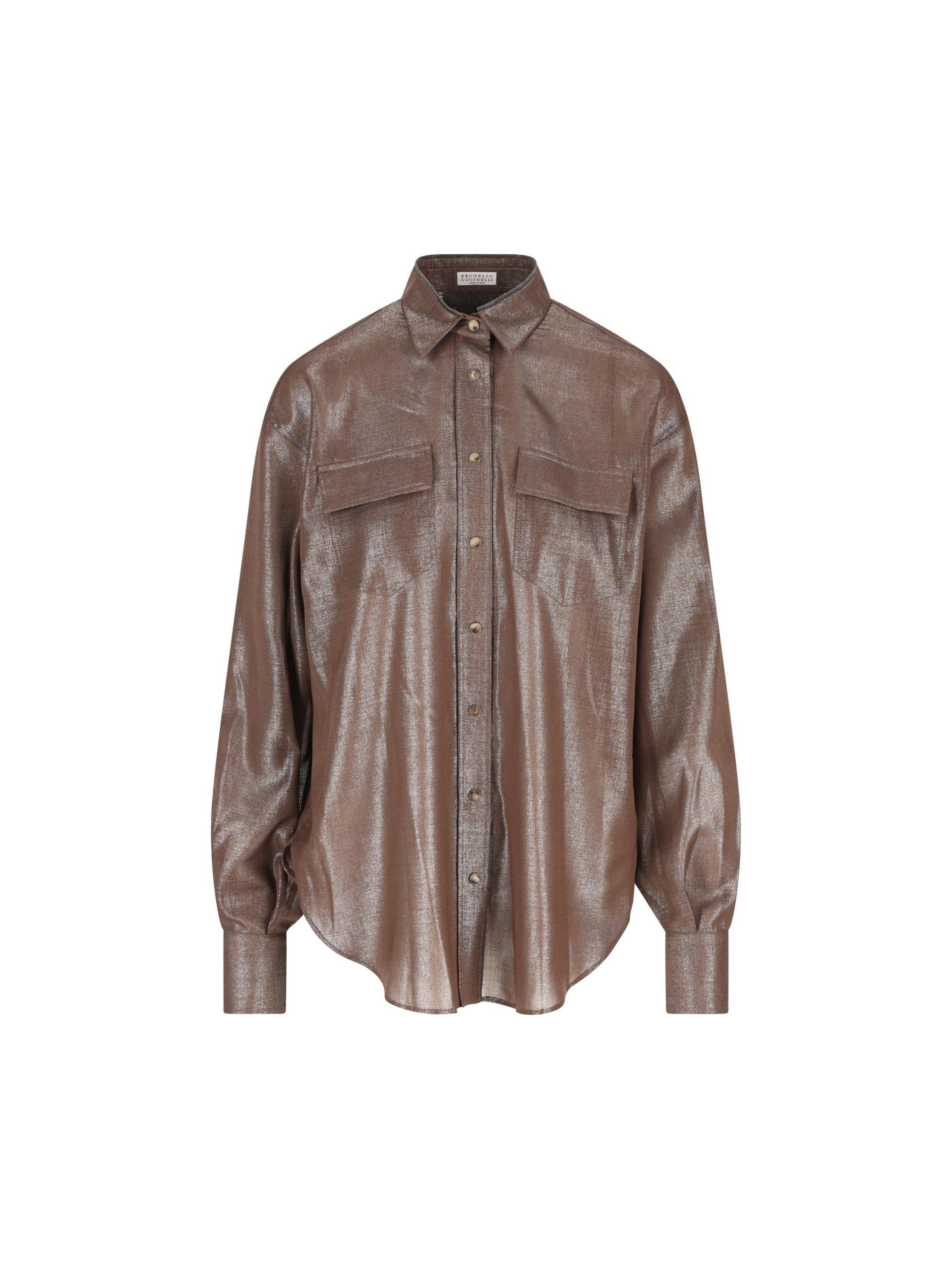 BRUNELLO CUCINELLI Camicia Brunello In Lana - immagine 2