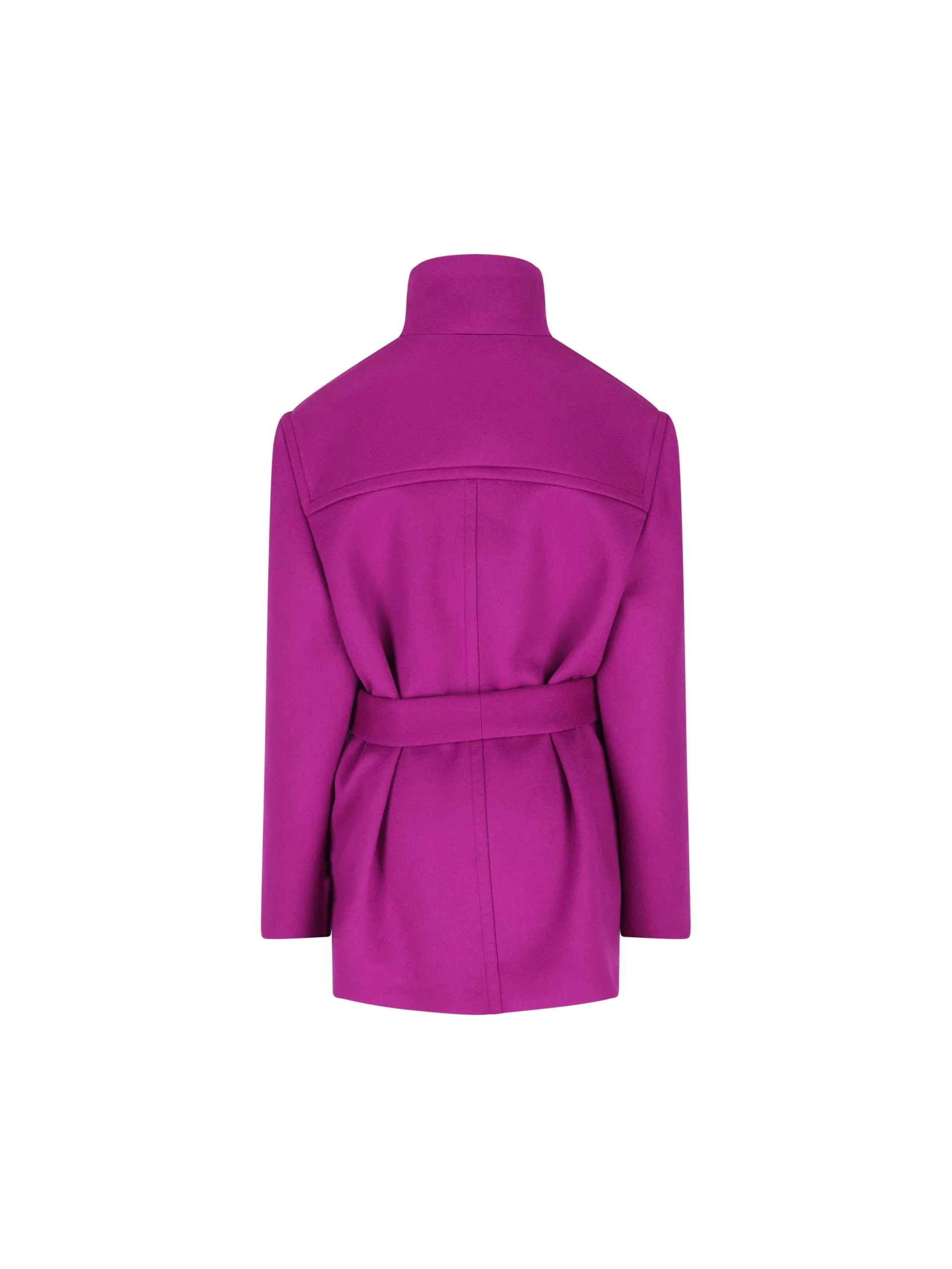 SAINT LAURENT Cappotto Boxy Con Cintura In Lana - immagine 3