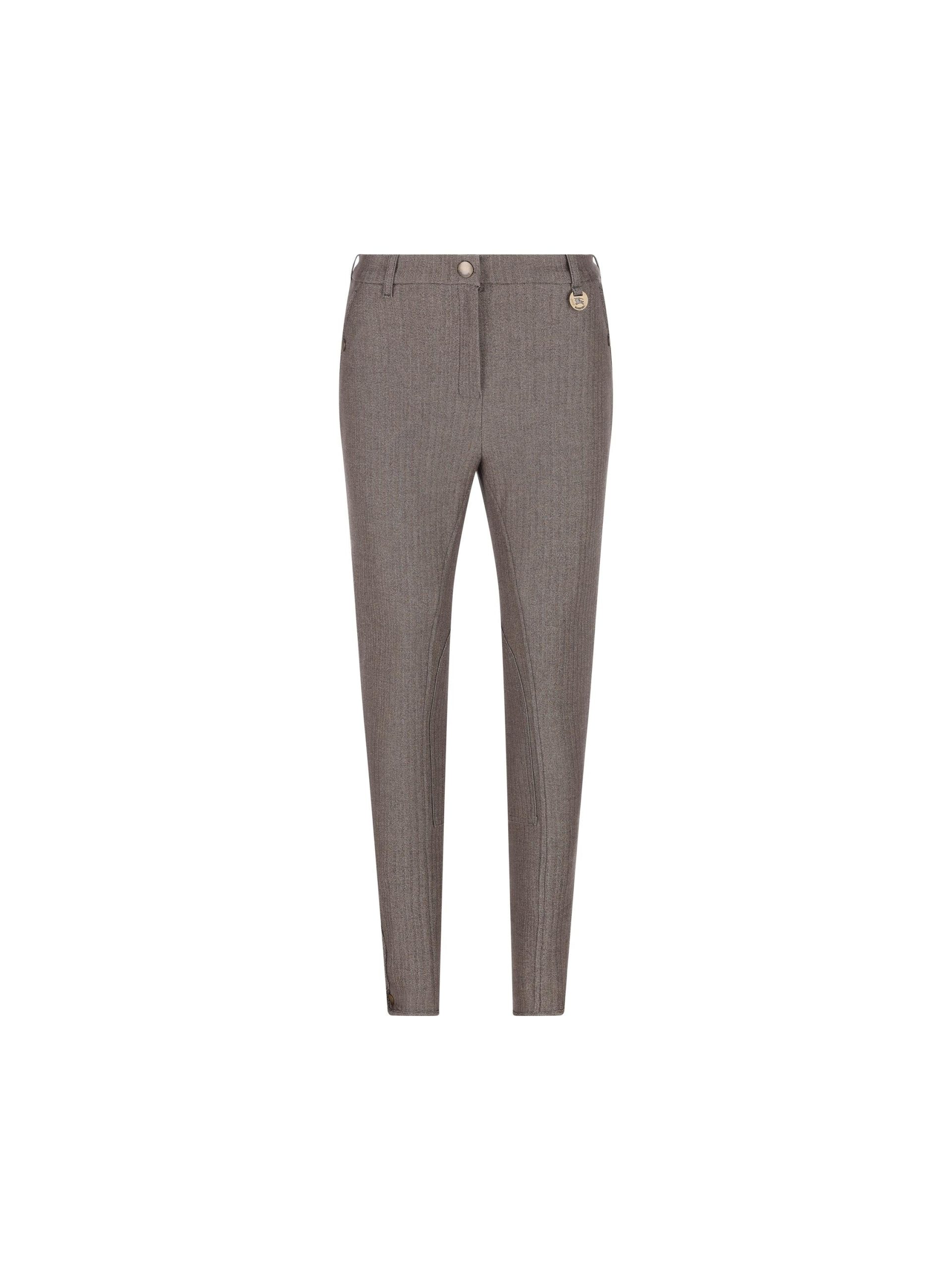 BURBERRY Pantaloni Jodhpur In Cotone Stretch - immagine 2