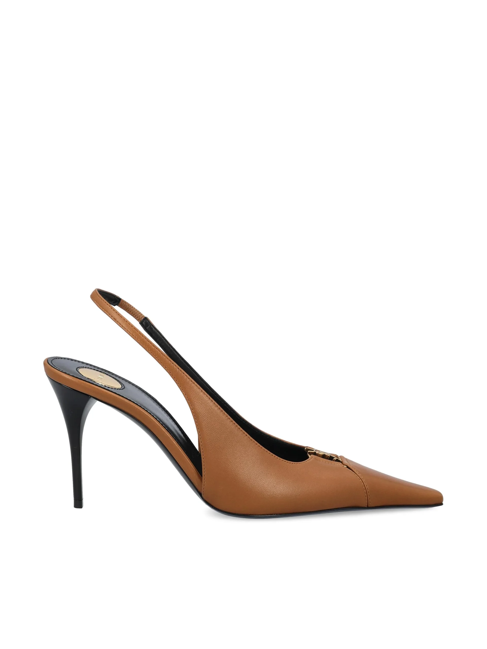 SAINT LAURENT Décolleté Babylone Breteuil In Pelle - immagine 2