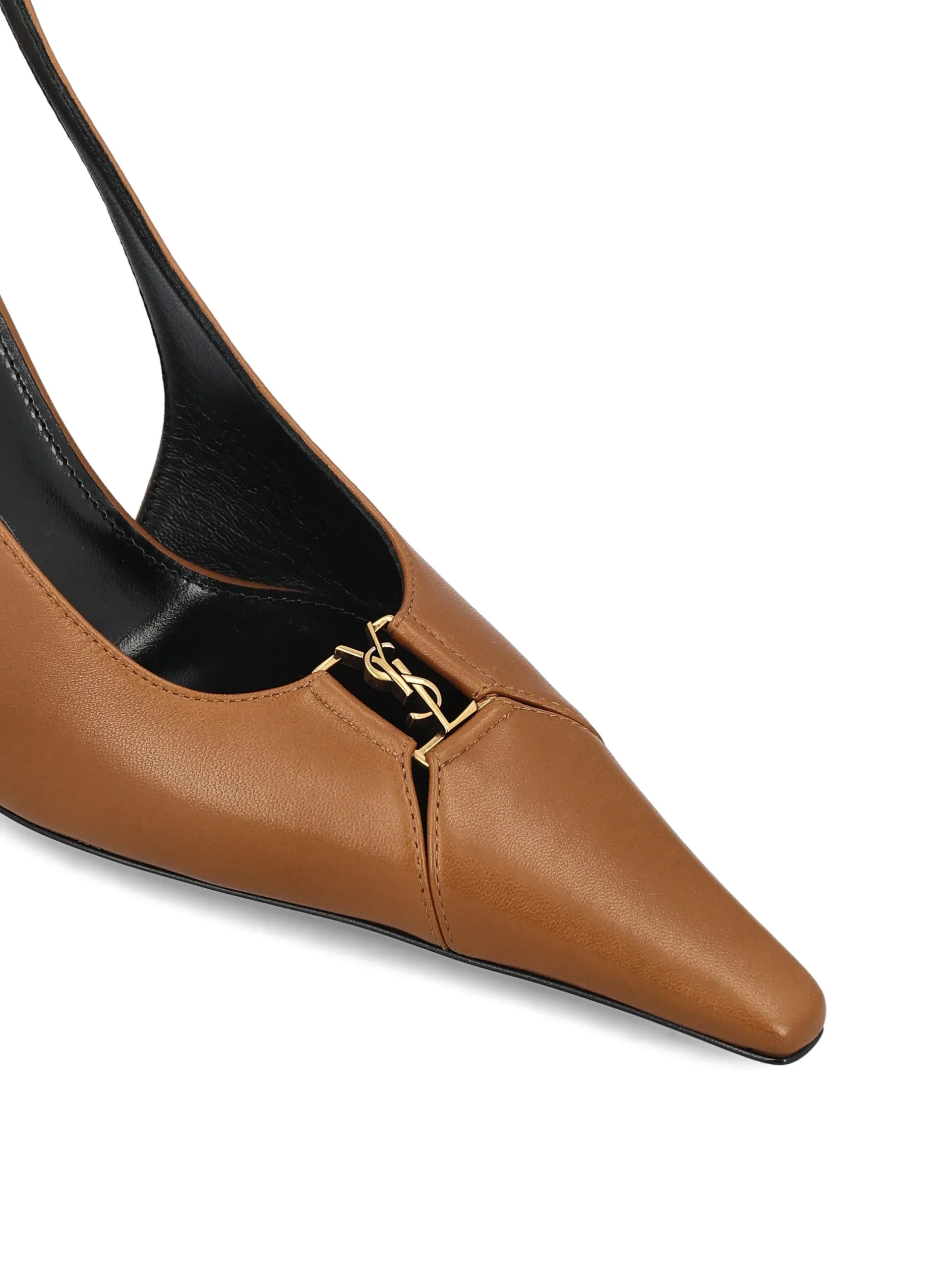 SAINT LAURENT Décolleté Babylone Breteuil In Pelle - immagine 5
