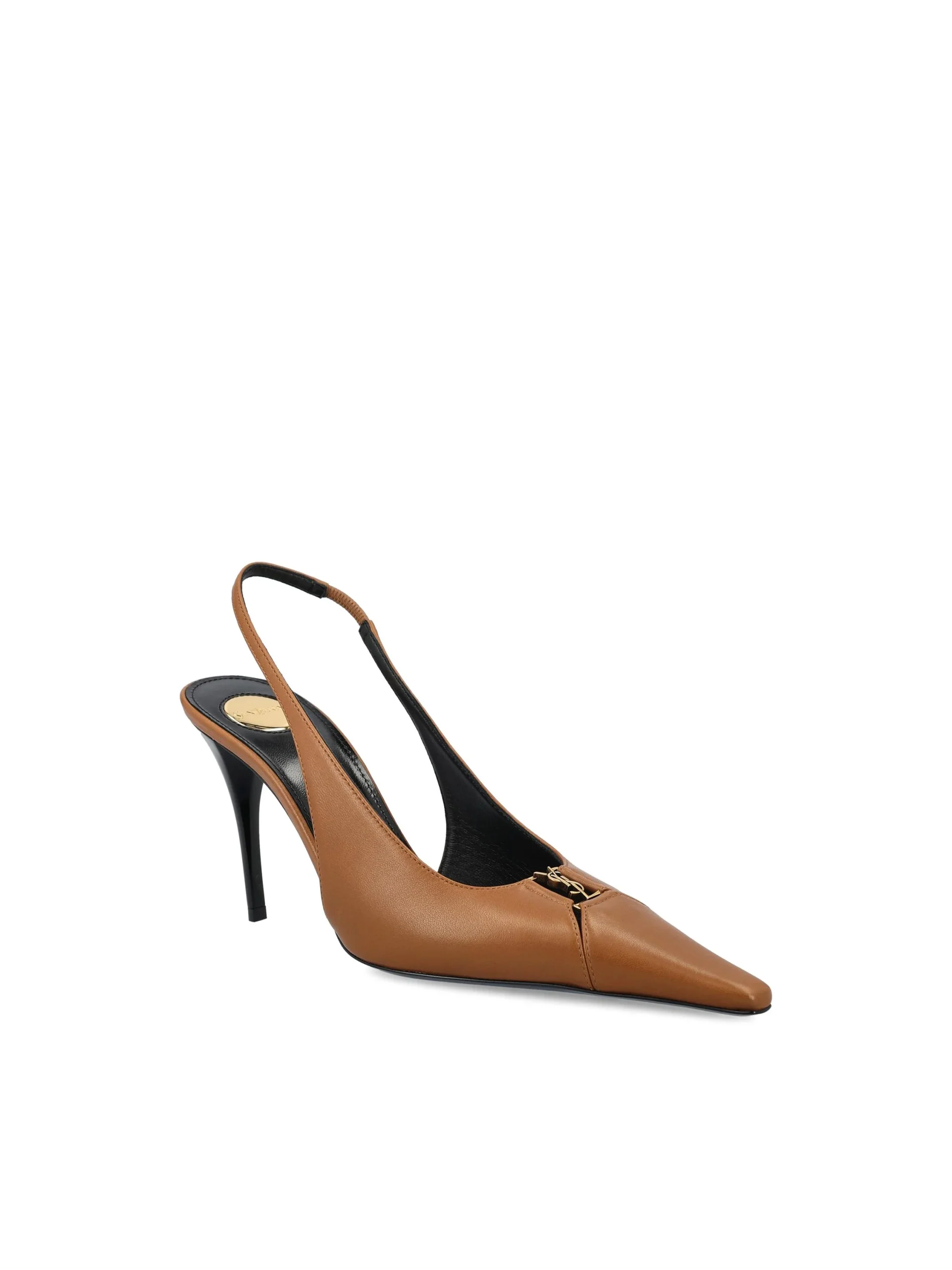 SAINT LAURENT Décolleté Babylone Breteuil In Pelle - immagine 3