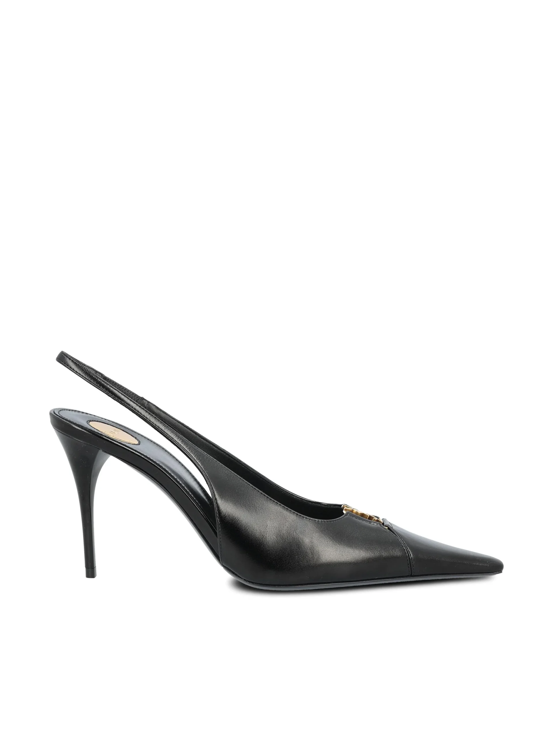 SAINT LAURENT Décolleté Babylone Breteuil In Pelle - immagine 2