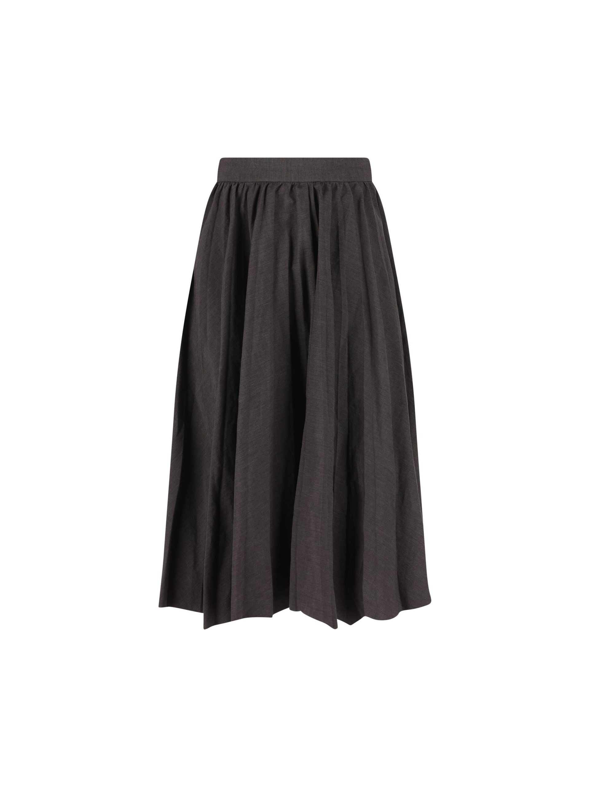 BALENCIAGA Gonna In Lino E Cotone - immagine 2