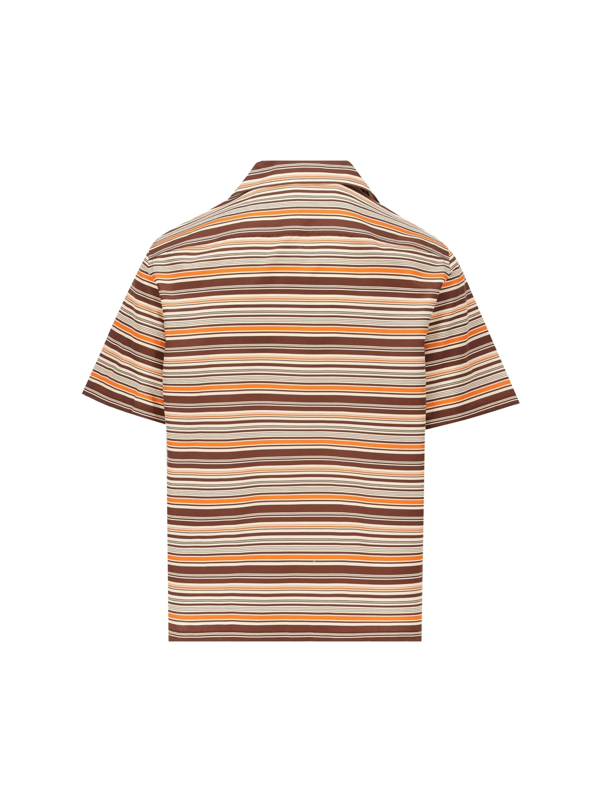 PRADA Camicia Bowling In Cotone A Righe - immagine 3