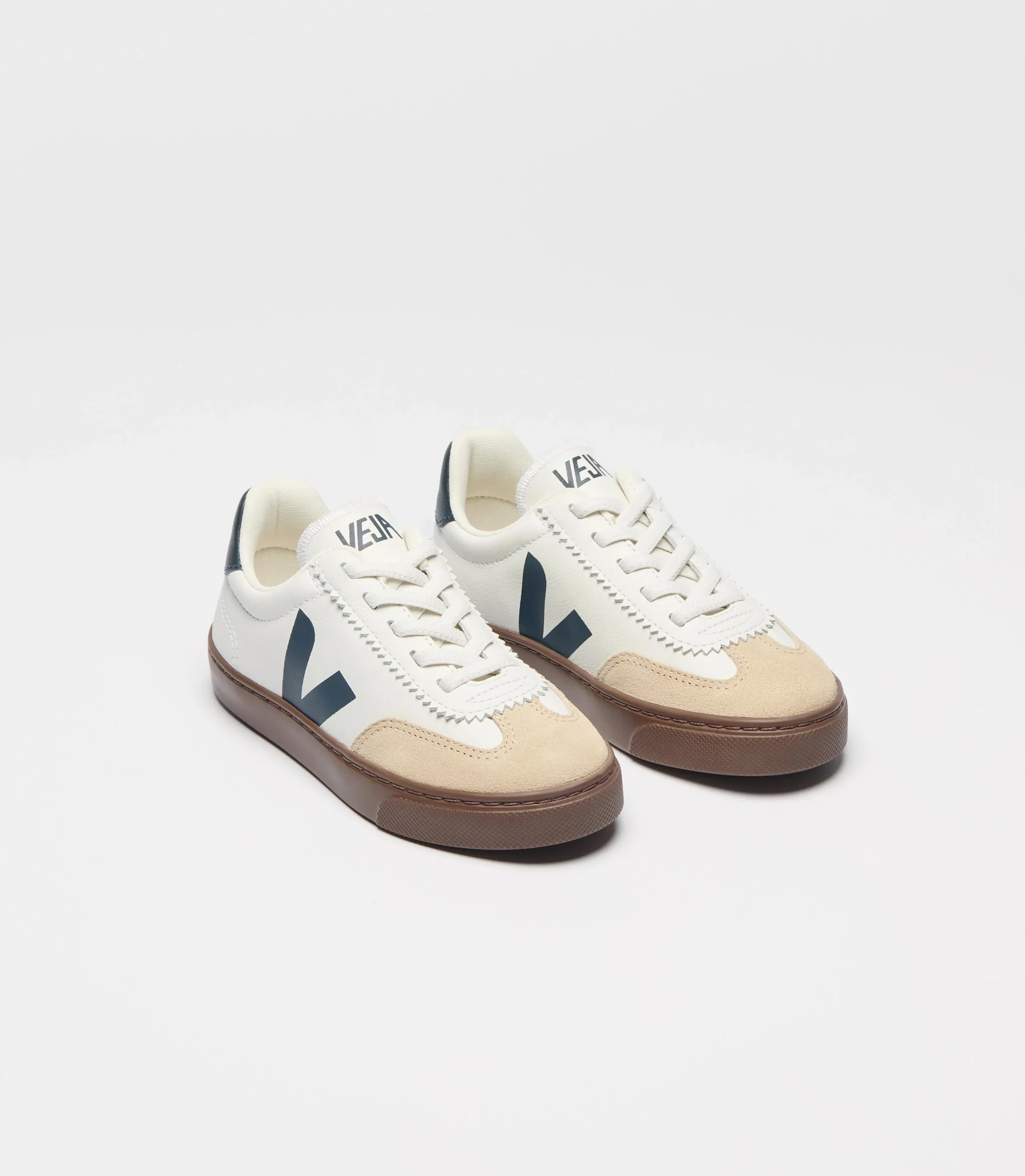 Volley Elastic Laces Leather White Nautico Bark - immagine 3