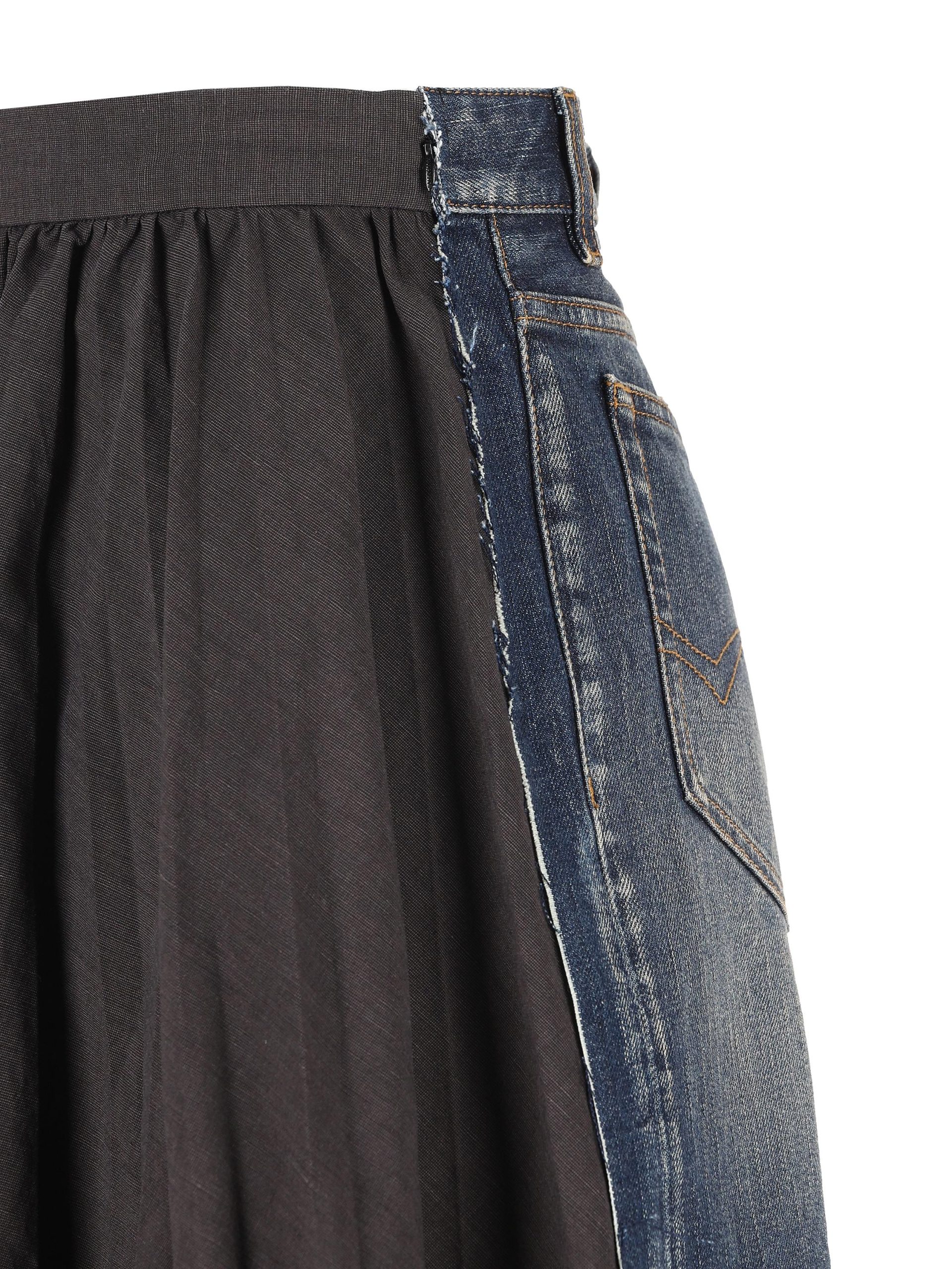 BALENCIAGA Gonna In Lino E Cotone - immagine 4