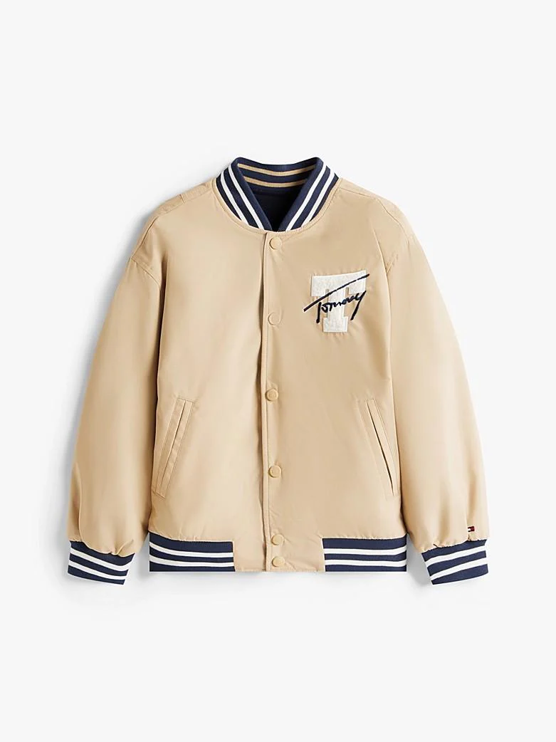 Bomber relaxed fit reversibile con logo - immagine 3
